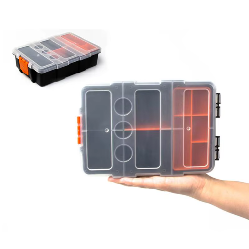 Boîte de rangement portable multi-compartiments pour matériel
