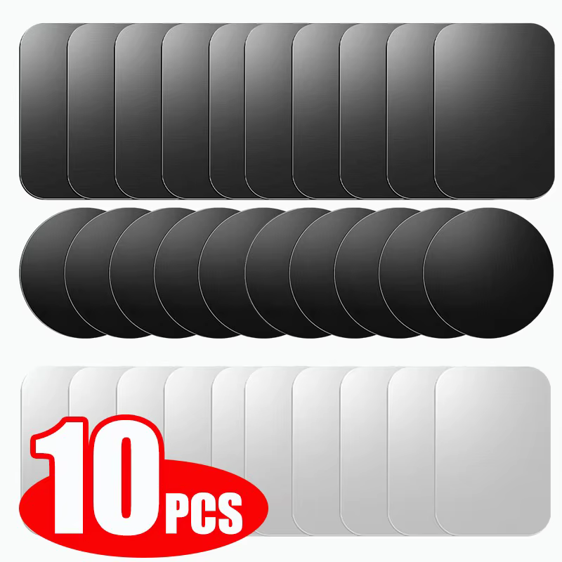 1/2/5/10 pièces plaque métallique magnétique disque support de téléphone de voiture autocollants Patch magnétique autocollant pour tablette téléphone portable support de voiture