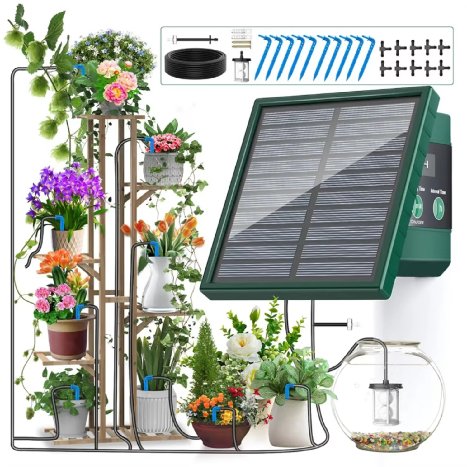 Système d'irrigation goutte-à-goutte solaire automatique