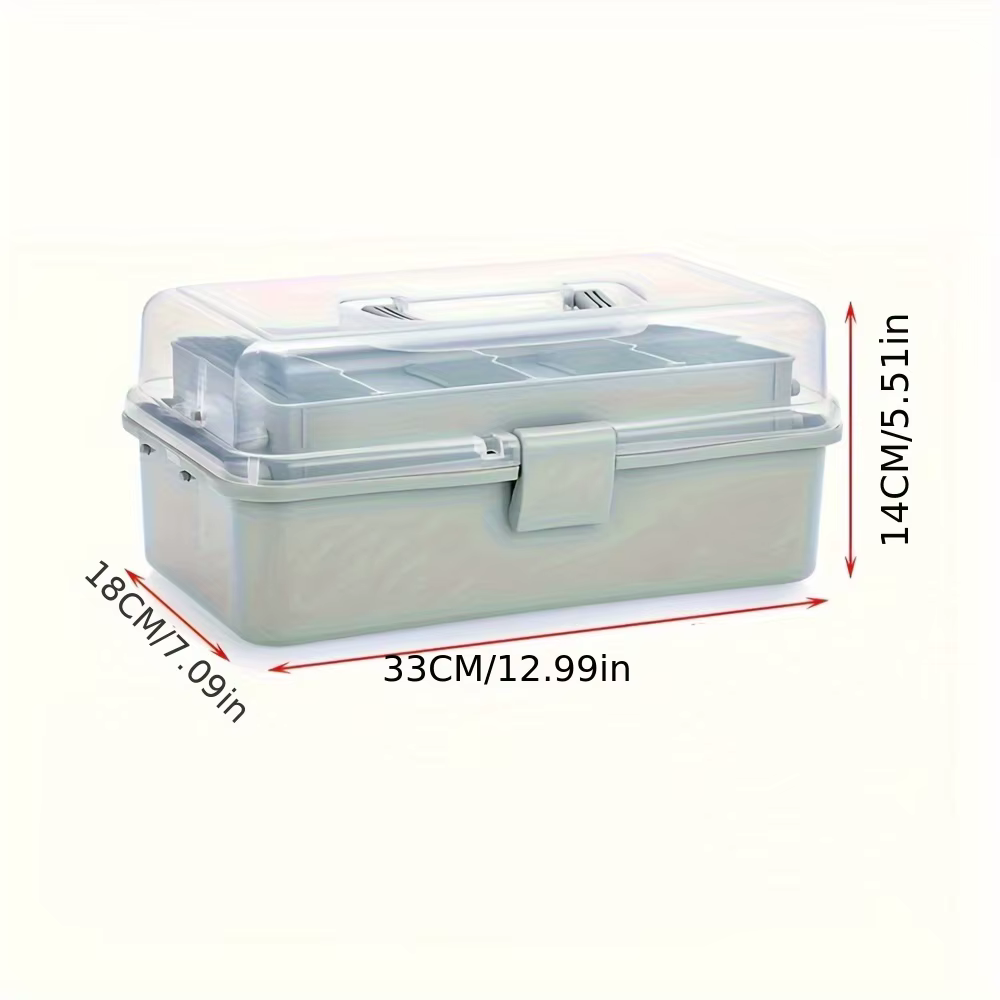 Boîte de rangement de séparation en plastique à 3 couches