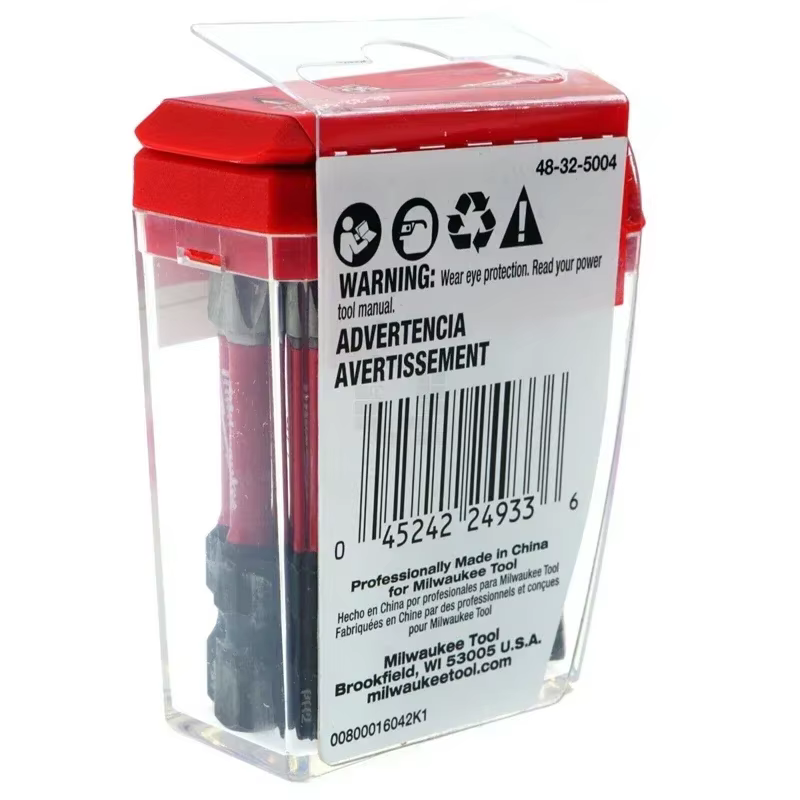 MILWAUKEE Shockwave 2 "ensemble d'embouts de tournevis 15 pièces HSS robuste résistant à l'usure accessoires pour outils électriques 48-32-5004