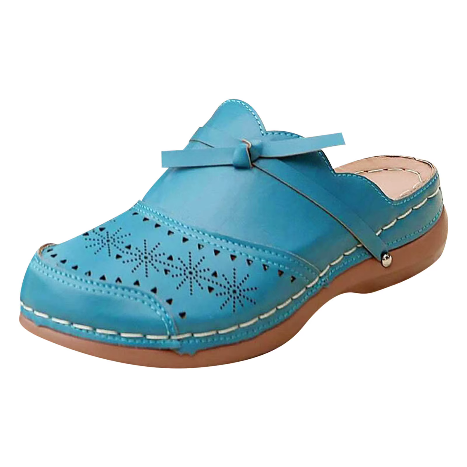 Sandales orthopédiques pour femmes, sandales décontractées à plateforme compensée avec soutien de la voûte plantaire, ajourées, légères, chaussures tendance pour femmes