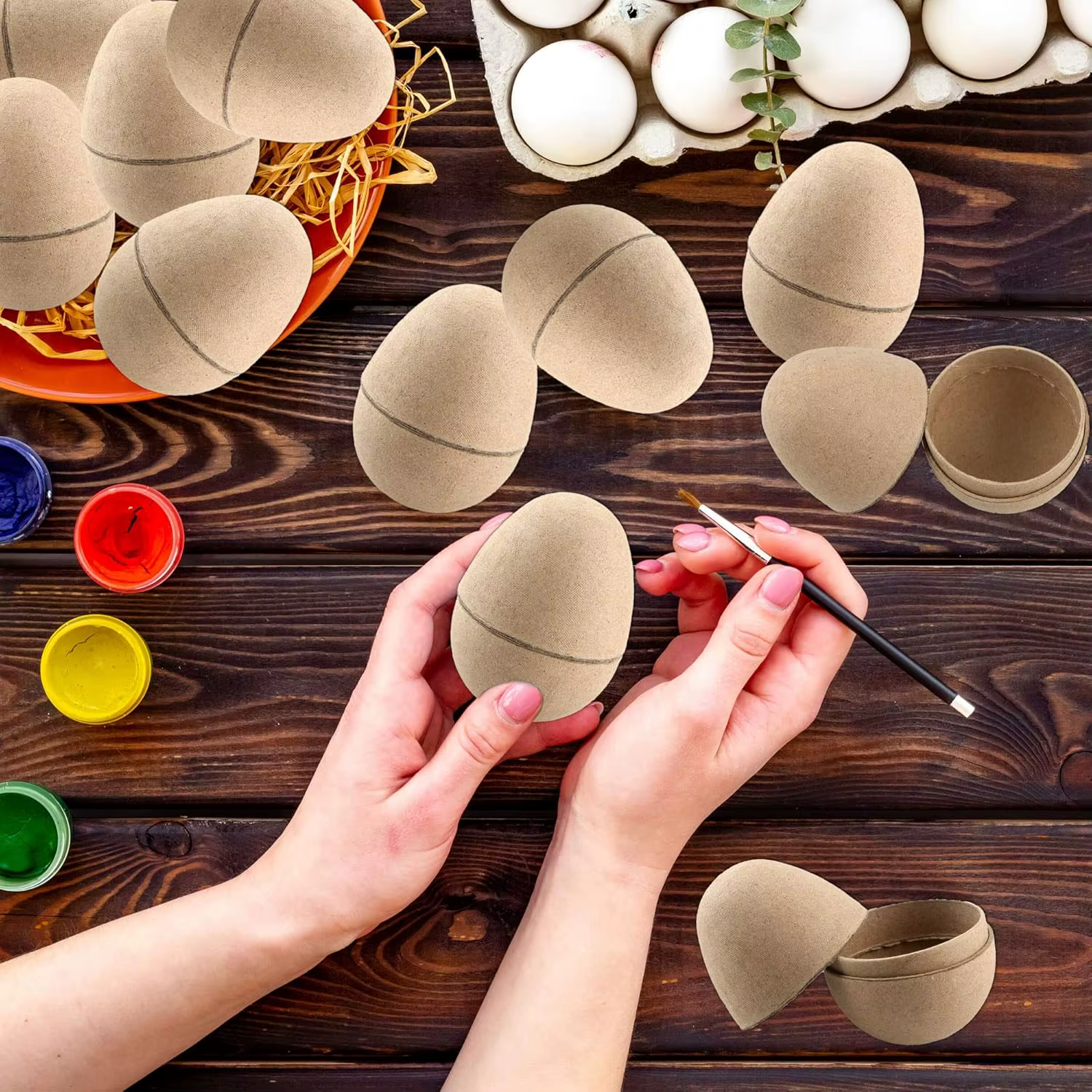 Oeufs de pâques en papier rechargeables