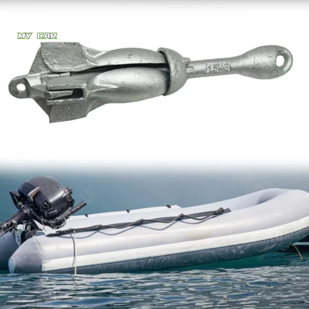 Outil pliant en acier au carbone, grappin pliable en acier galvanisé, outil marin portable, conception compacte, outil galvanisé portable