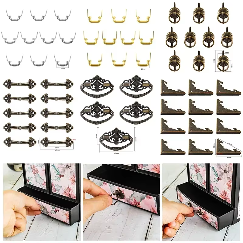 Quincaillerie Foy et coins de boîte en métal pour bricolage