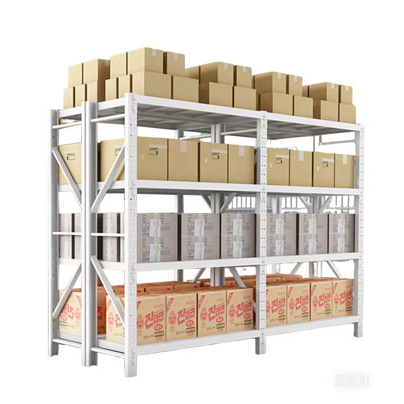 Étagères de rangement pour garage, rayonnage d'entrepôt en acier laminé à froid, rayonnage à poutres en acier à grande portée, unité d'étagères réglable
