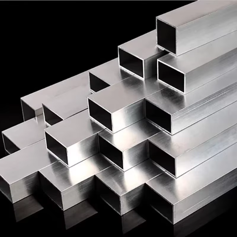 Tube carré en aluminium 6mm 8mm 10mm 15mm 20mm 30mm 40mm 50mm 60mm 80mm 100mm