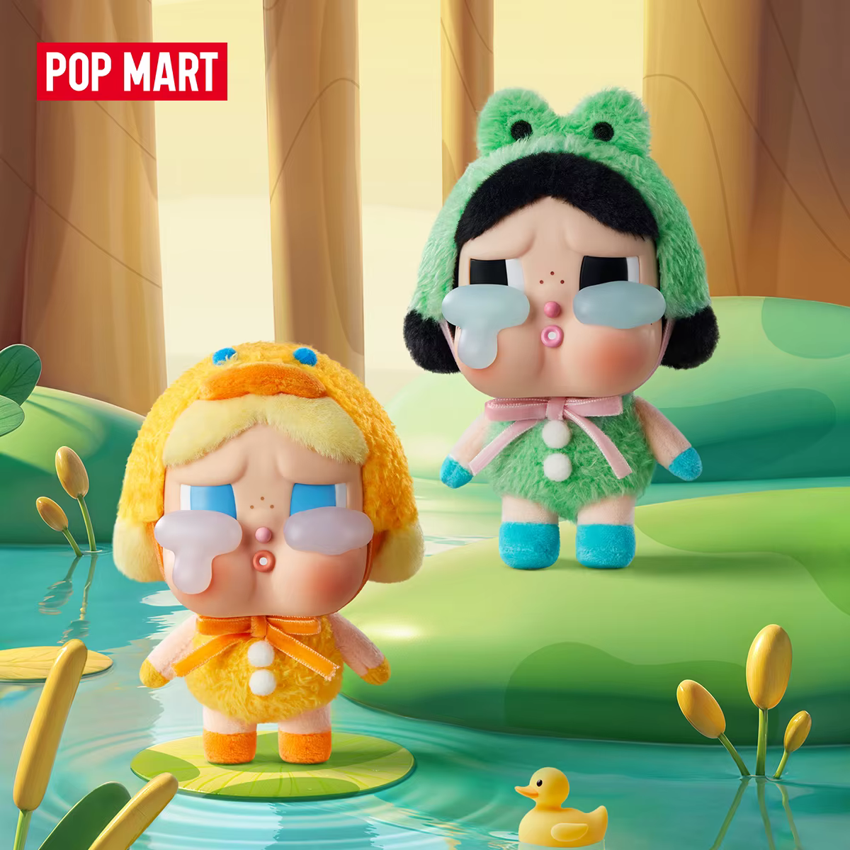 POP MART CRYBABY Cry Again Series-boîte aveugle en vinyle 1 pièce/6 pièces boîte