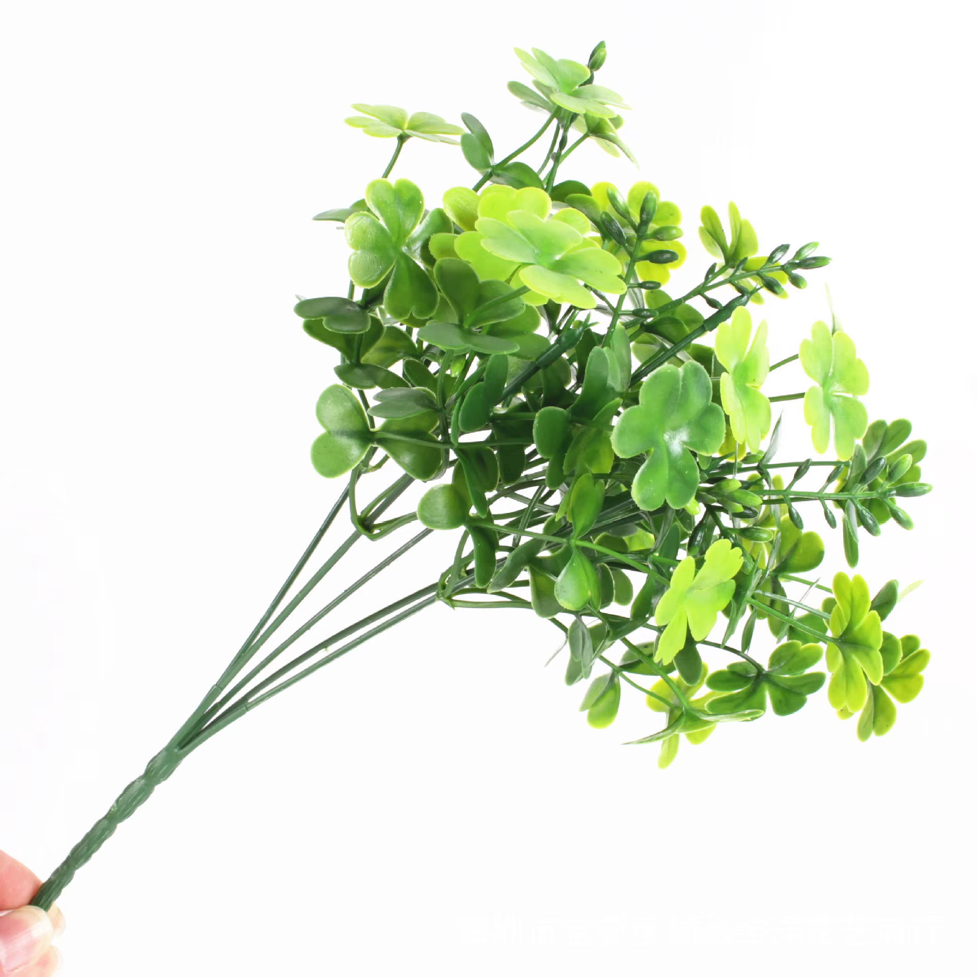 Plantes artificielles vertes à 7 Branches