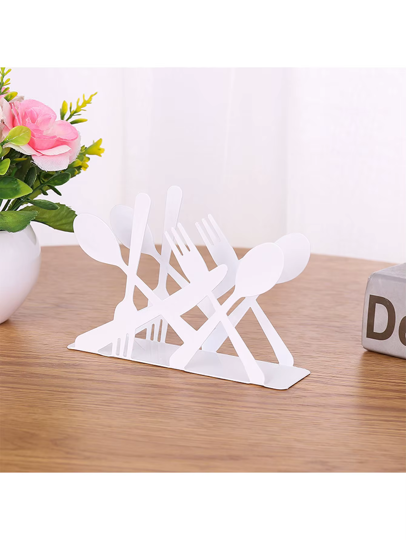 Porte-serviettes en fonte, idéal pour la décoration de table à la maison, dans la cuisine, au café et au restaurant, et pour le rangement des serviettes.