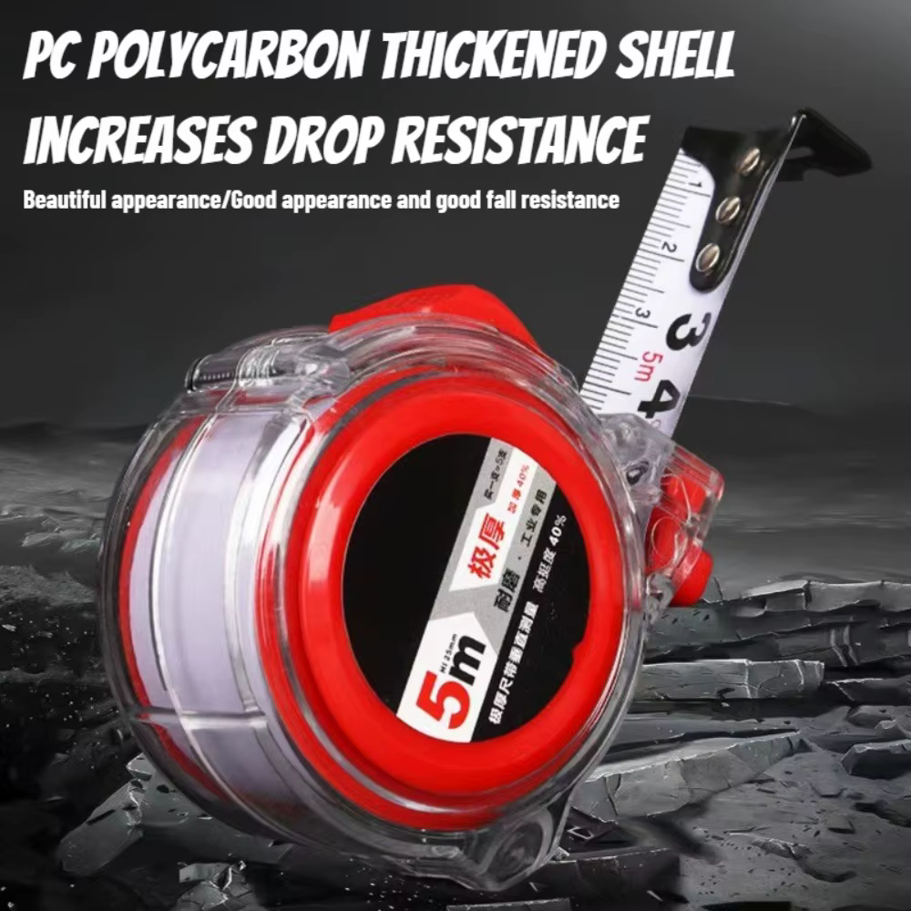 Ruban à mesurer rétractable métrique et impérial 3M/5M/7M/7