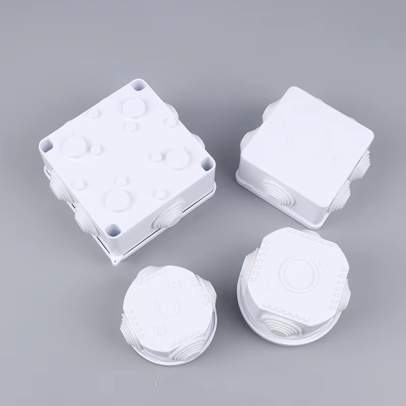 Boîtier de raccordement blanc étanche IP65 pour câbles