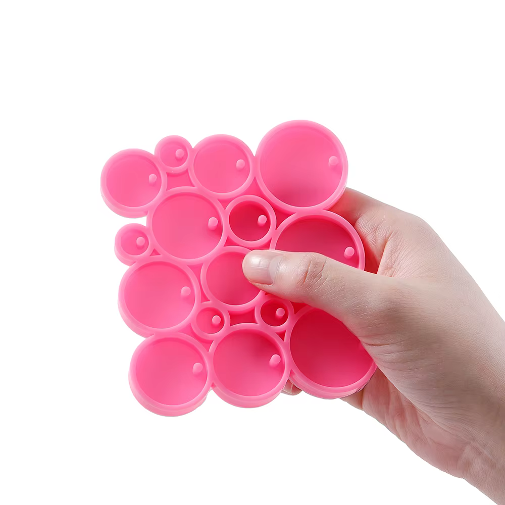 Porte-clés rond en Silicone
