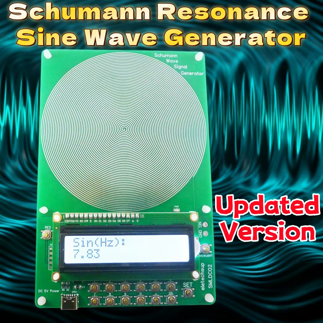 NOUVEAU! Générateur d'ondes pulsées à très basse fréquence réglable 0,01 Hz~100 kHz, résonateur audio à fréquence de résonance Schumann 7,83 Hz