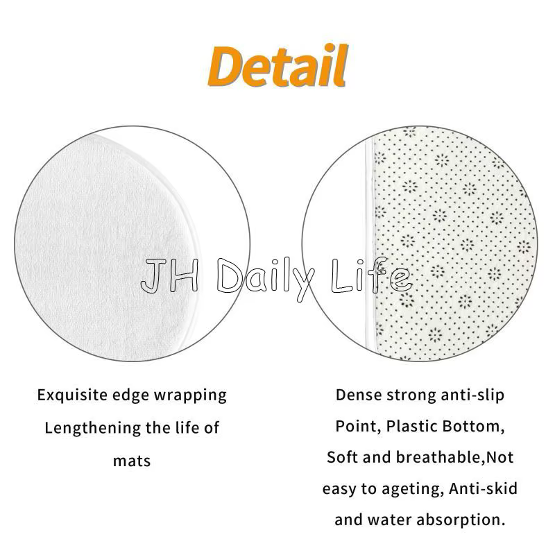 Ensemble de Polymères de Bain Personnalisés avec Votre Photo, Logo, Nom, Tapis de Coureur Antidérapant, Juste de Siège de Toilette en Forme de U, 3 Pièces