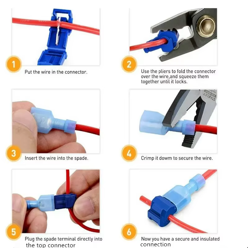 Boîte de 60/120/240 connecteurs de câble à sertir de type T
