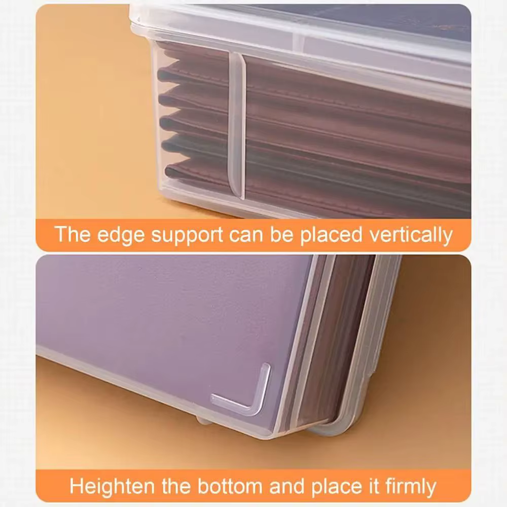 Boîte de rangement de documents anti-poussière