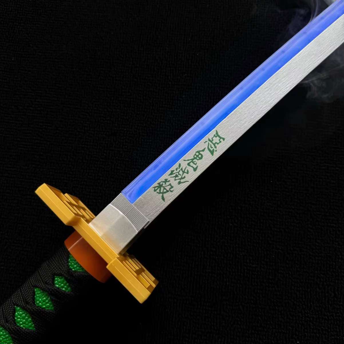 40 pouces fumée lueur démon Slayer Katana Muichirou lumière vapeur épée Anime Cosplay réel japonais