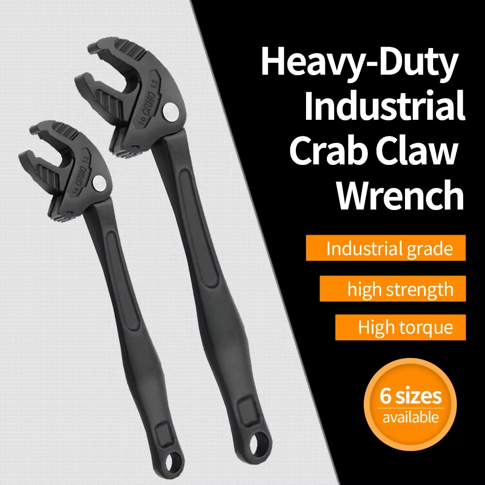 Clé à griffes de crabe industrielle robuste – Cliquet à adaptation rapide