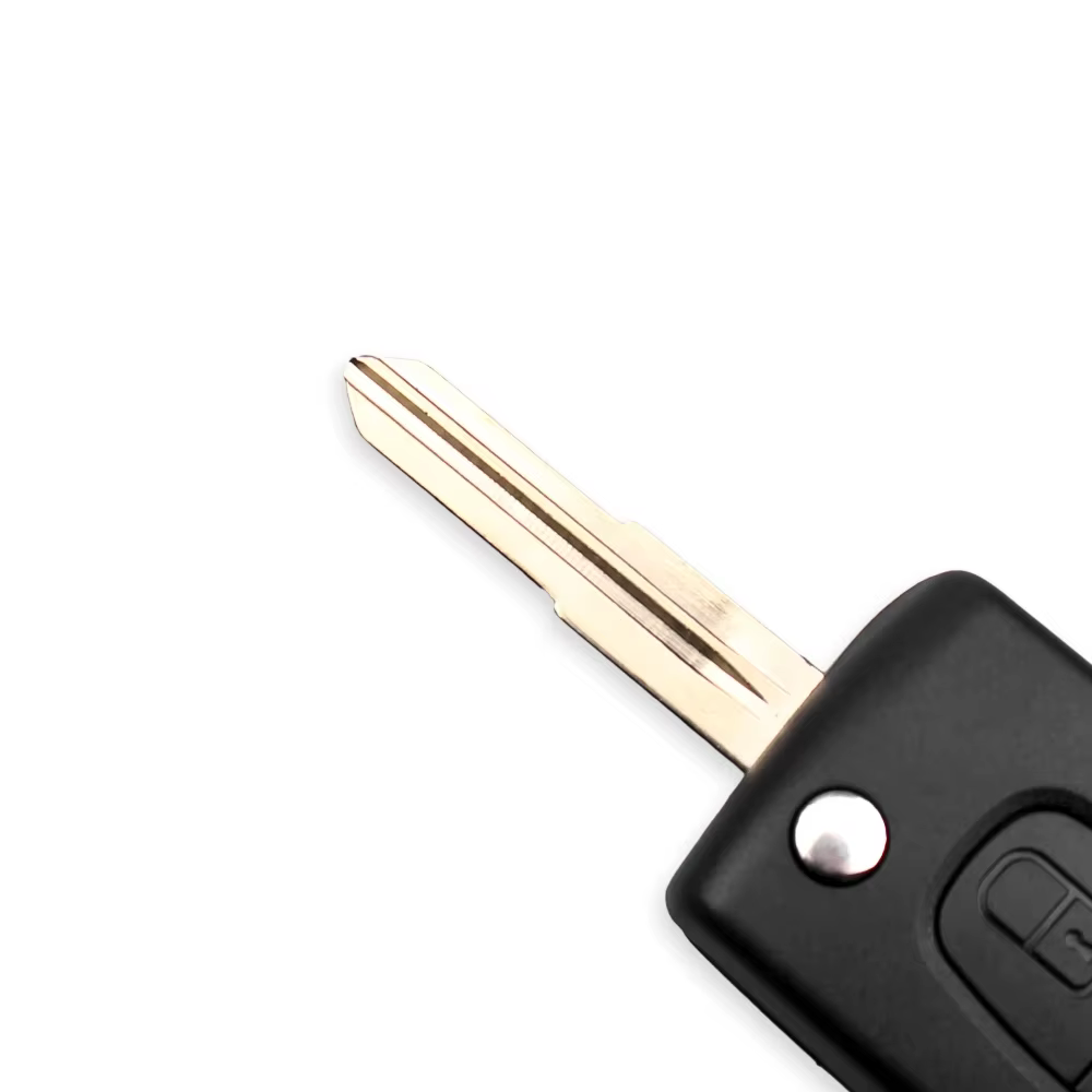 KEYYOU – porte-clés à rabat à 2 boutons, 4007 lame, pour Peugeot 4008 ET MIT-11R Citroen c-cross C4 Aircross, CE1731