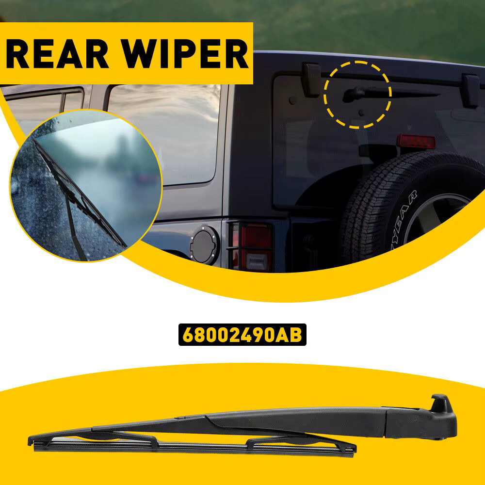 Balai de bras d'essuie-glace arrière pour Jeep Wrangler 2007 – 2017 pour Wrangler JK 2018, remplacement OEM