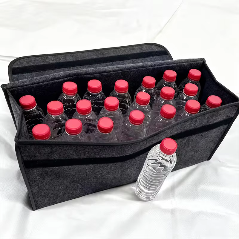 Boîte de rangement en feutre pour accessoires de voiture