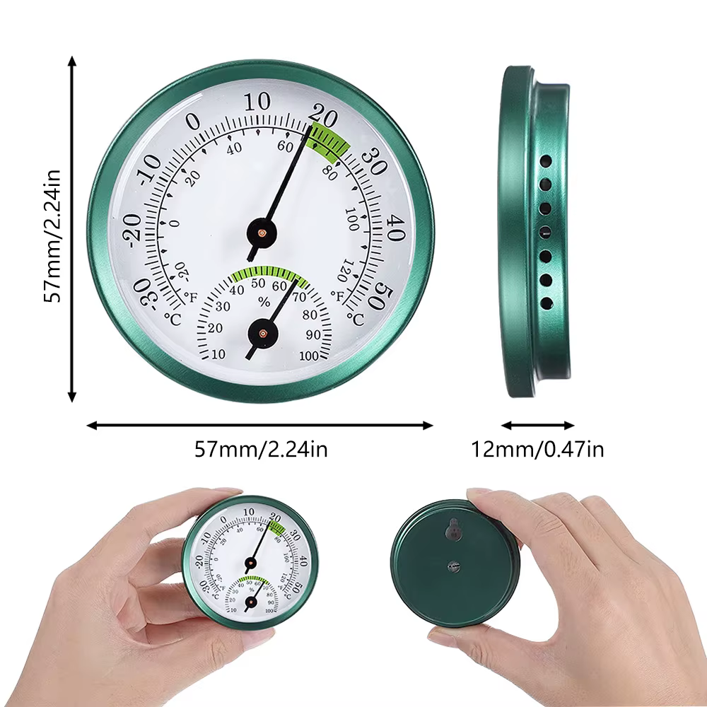 30-50 ° C/-20-120 ° F 10-100% RH 2.28 pouces Mini thermomètre hygromètre hautement précis compteur de température et