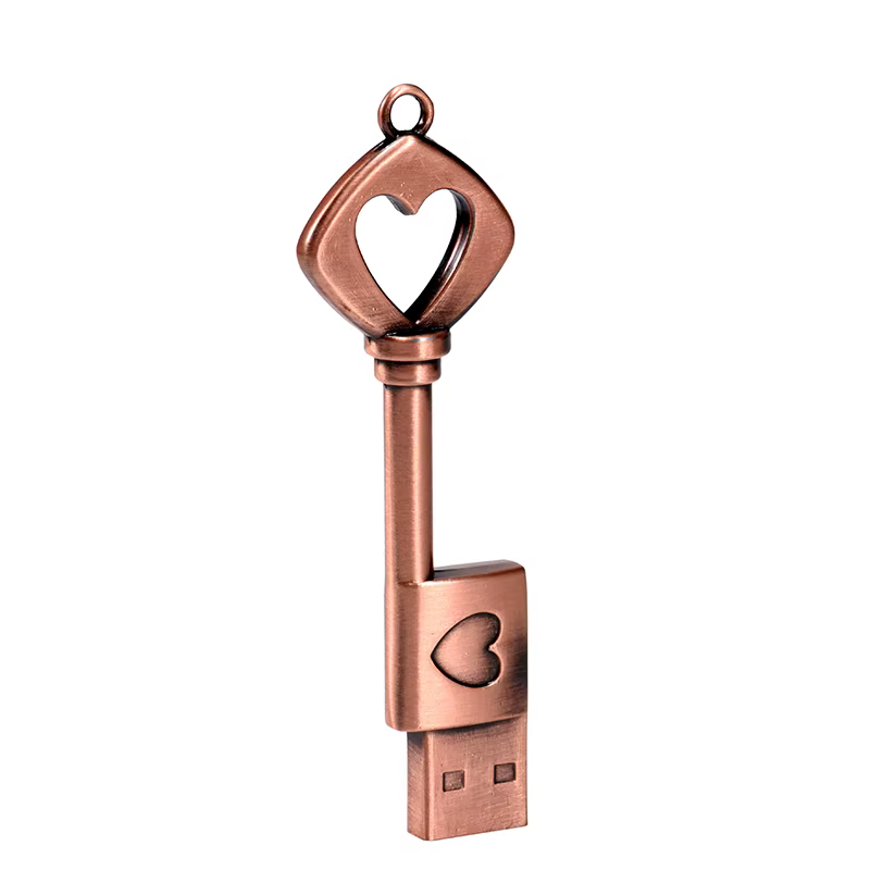 10 PCS LOT Pen Drive 128GB clé en forme d'amour USB 64GB Style rétro clé USB cadeau créatif 32GB Mini clé mémoire 16GB