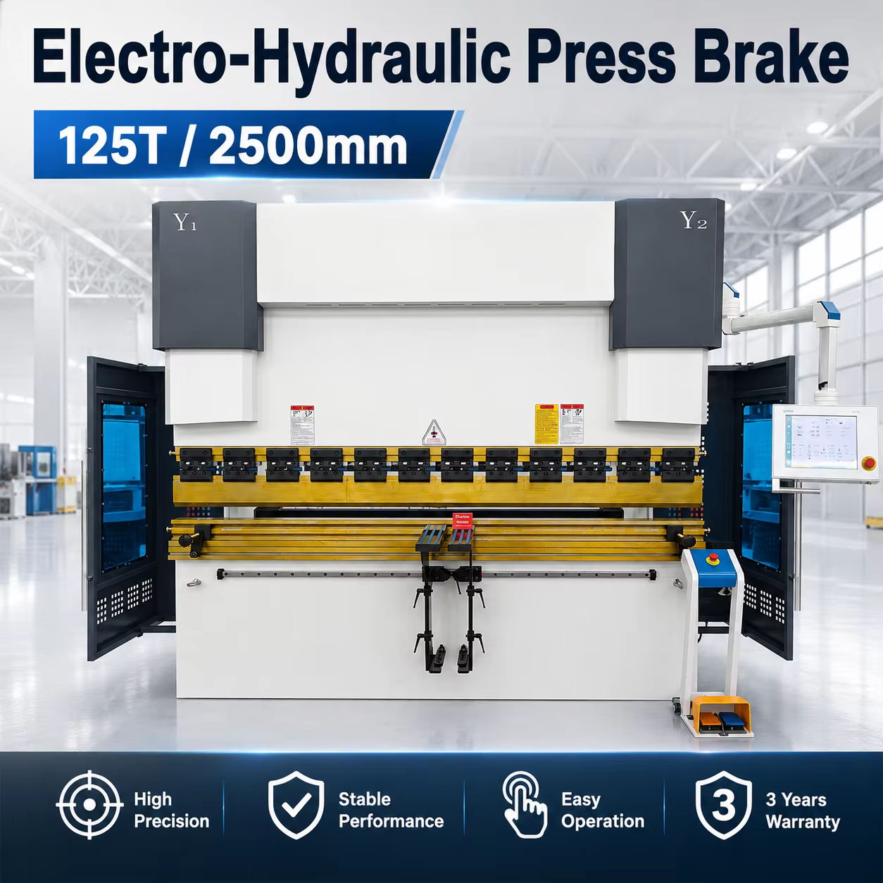 Presse plieuse CNC hydraulique pour tôles