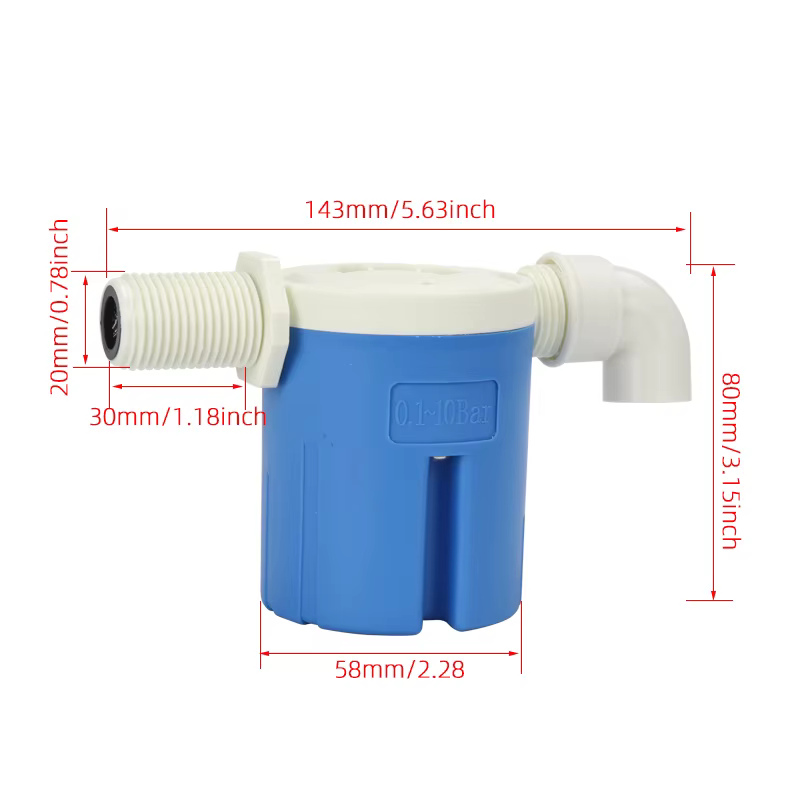 Vanne à flotteur entièrement automatique