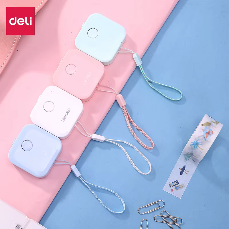 Deli – ruban à mesurer Portable en cuir