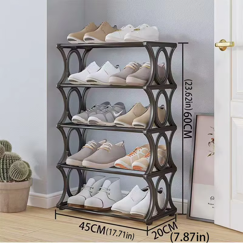 Étagère à chaussures en métal à 4-6 niveaux