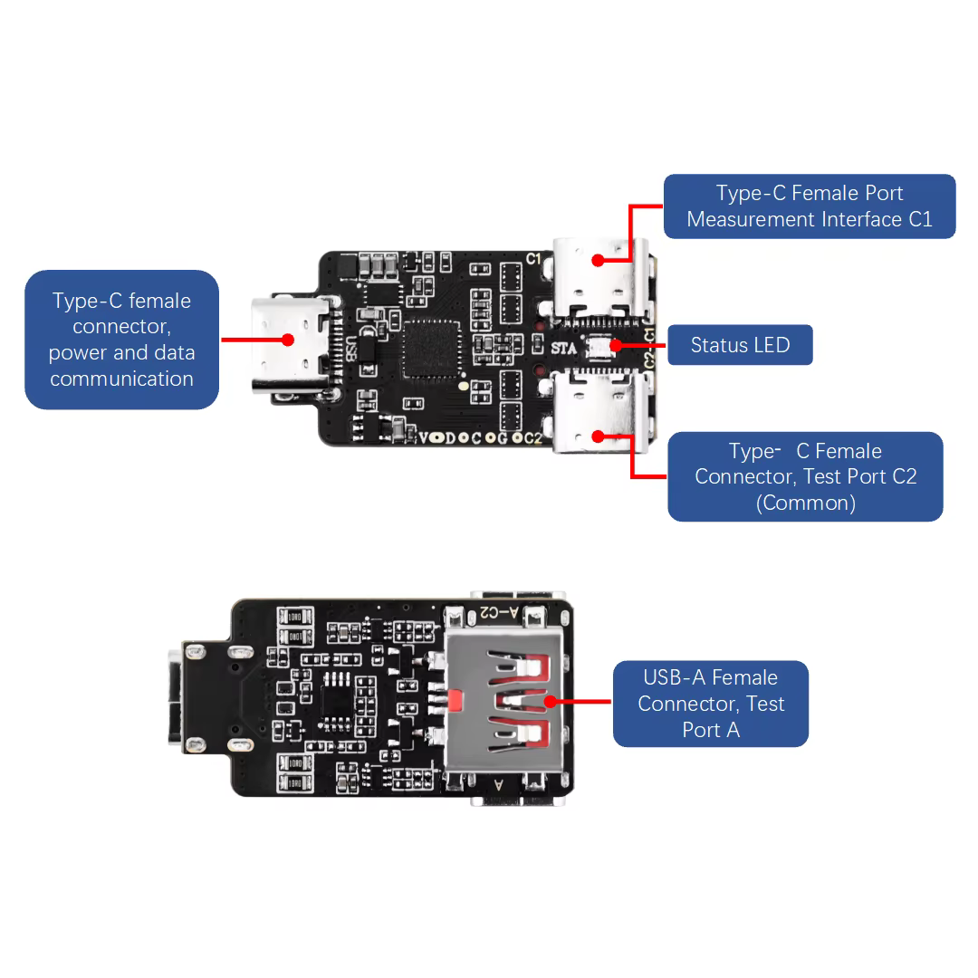 Module de mesure de résistance des fils USB ALIENTEK OA1 – Mesure indépendante de la résistance des fils, méthode Kelvin à quatre fils