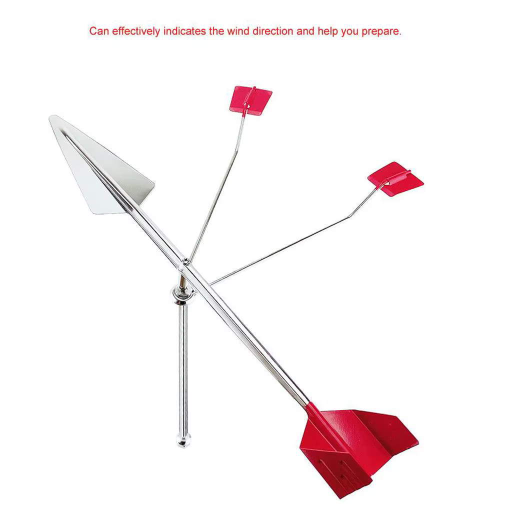 Instrument de détermination de la direction du vent en acier inoxydable, anémomètre, outil de navigation marine pour la sécurité des bateaux