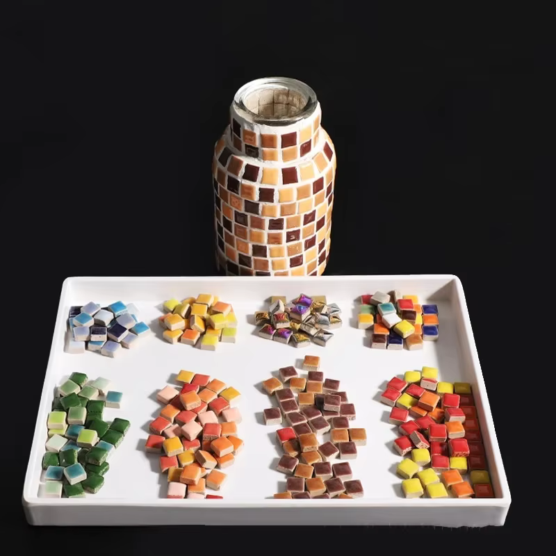 Mini matériau de carrelage en mosaïque, 200g, bricolage, carreaux en céramique, pierre, ornements faits à la main, artisanat mural, décoration de la maison