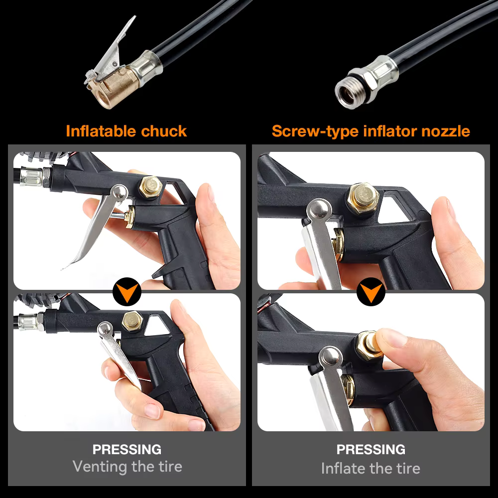 Pistolet à pression des pneus
