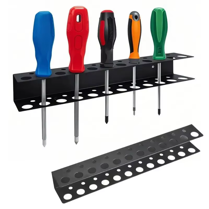 Support mural robuste pour 23 tournevis – Organisateur d'outils à main pour garage et atelier – Accessoire de rangement