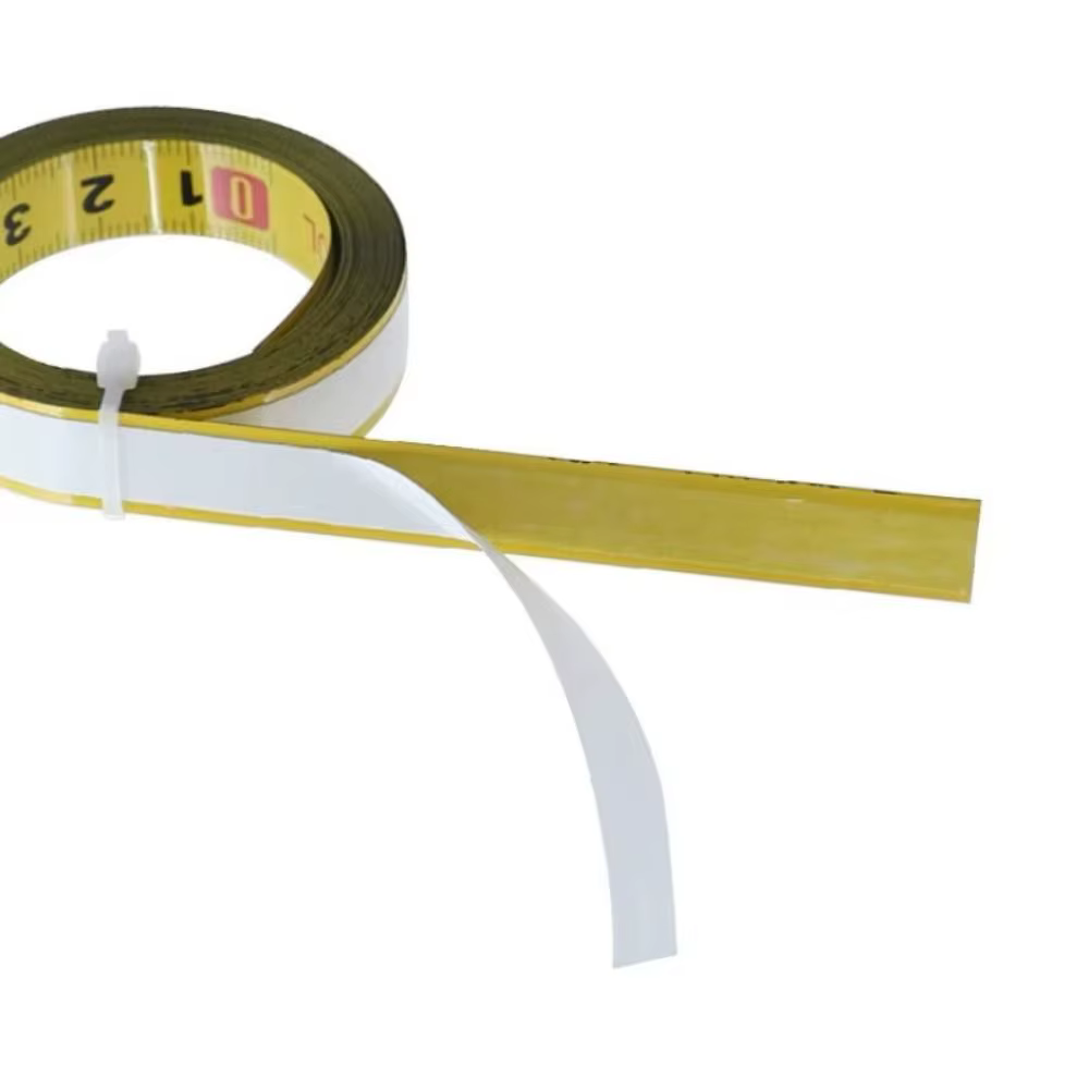 Ruban à mesurer auto-adhésif durable en acier