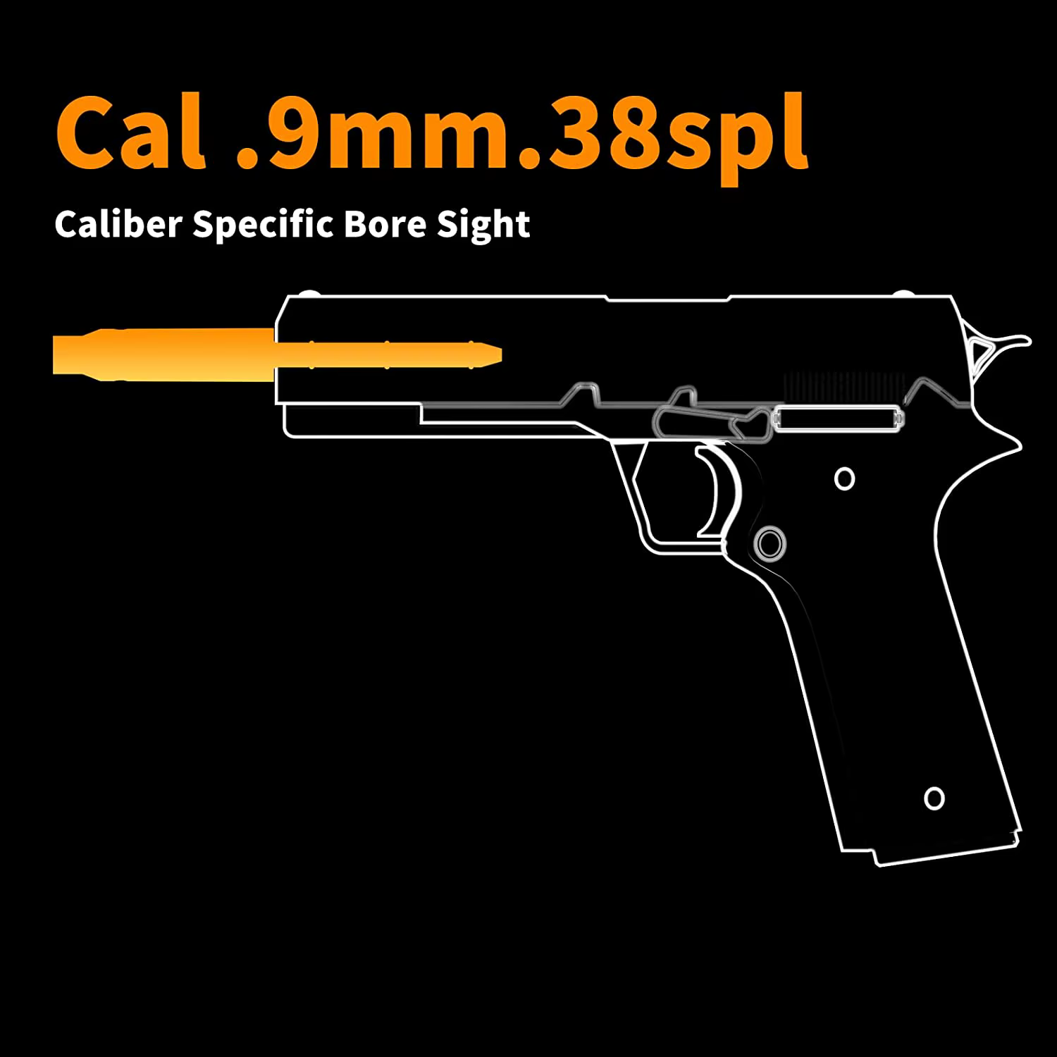 Visée d'alésage Laser rouge.22LR/.177Cal