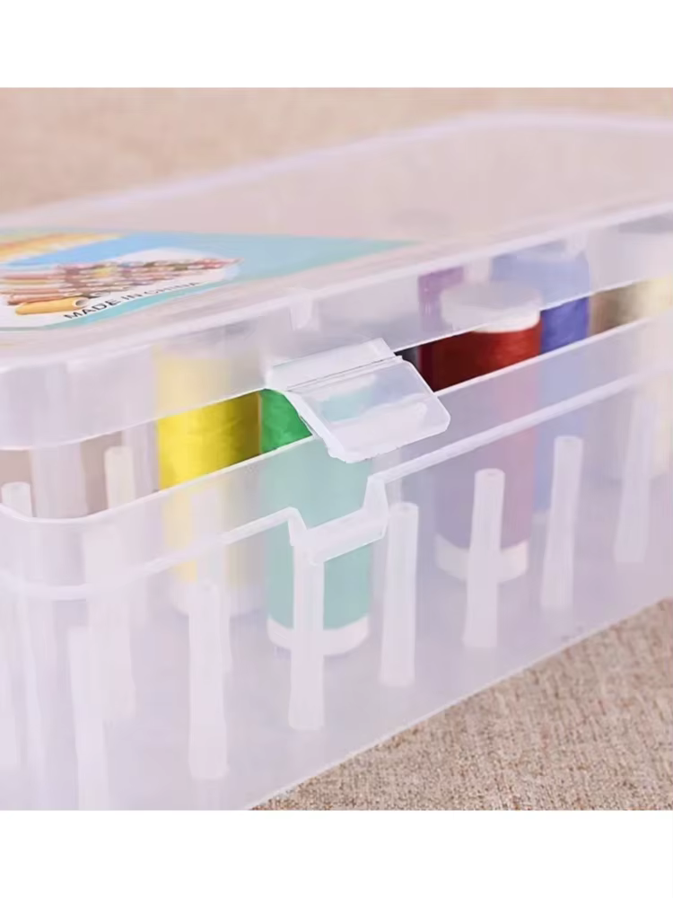 Boîte de rangement de fil à coudre 42 grilles