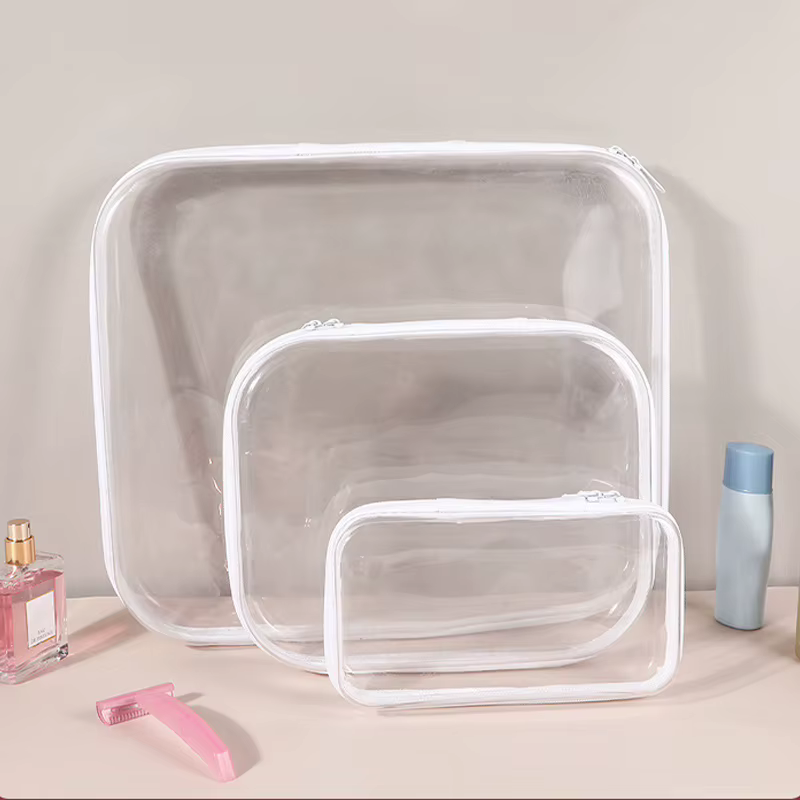 Poudres à fermeture éclair en plastique, bacs de rangement, empilables, étanches, jouets, petits articles, trousse de maquillage, trousse à cosmétiques
