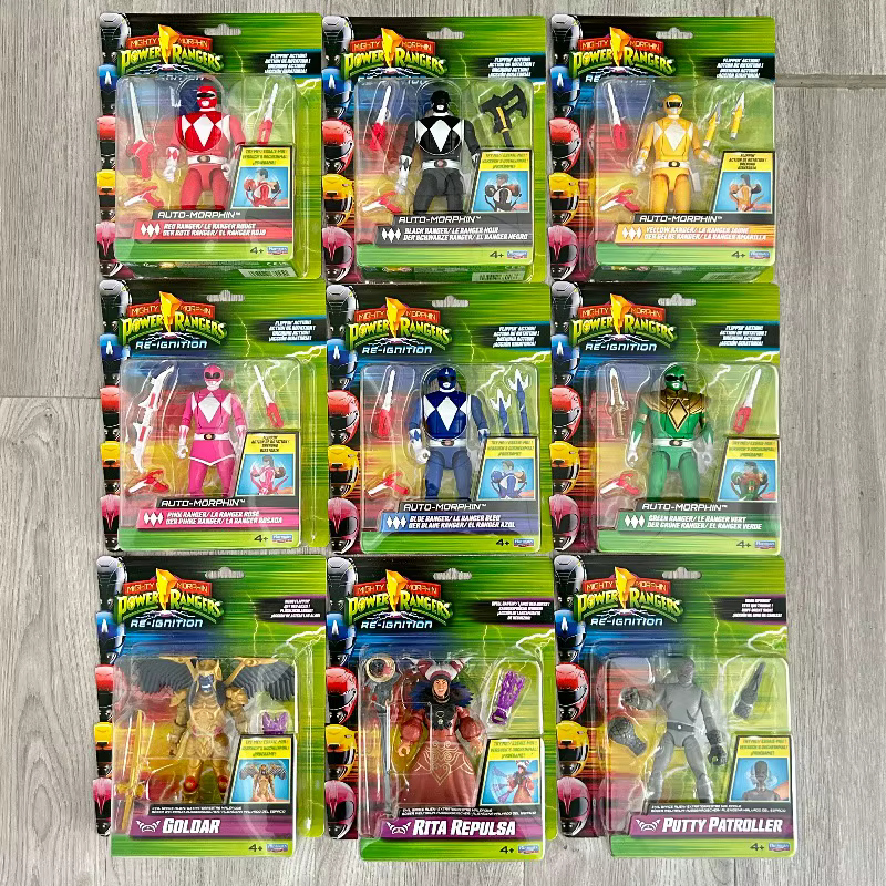Figurines Mighty Morphin Power Rangers Re-Ignition Auto-Morphin Rita Repulsa Goldar Putty Patroller