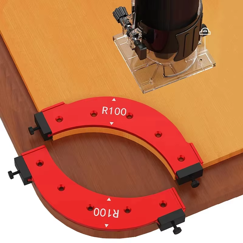 Modèles de rayon d'angle rond pour le travail du bois