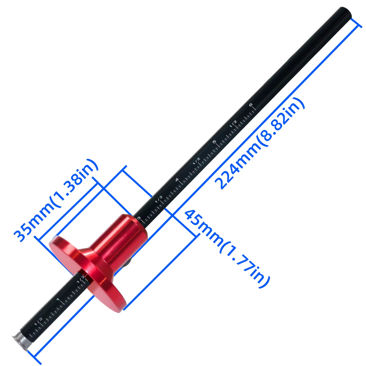 Jauge de marquage de roue-traceur pour le travail du bois-outils