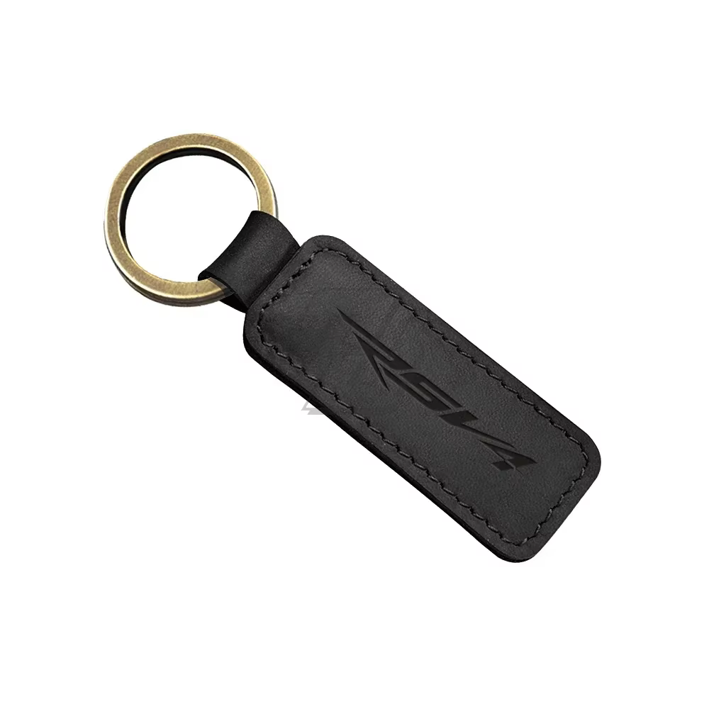 Porte-clés en cuir de vache pour moto Aprilia RSV4, porte-clés