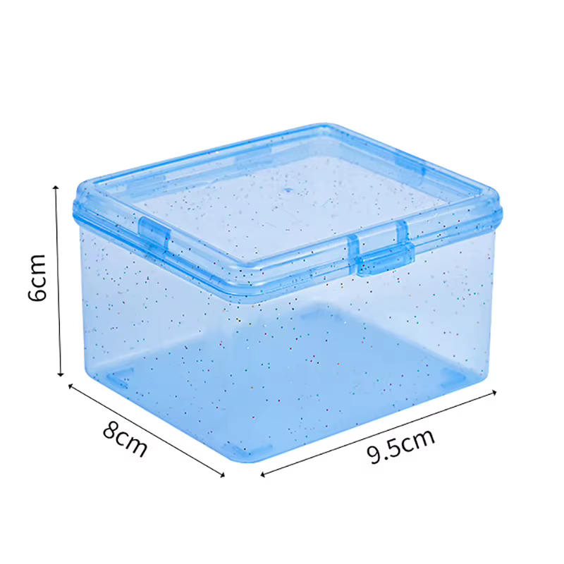 Boîte de rangement en plastique Transparent