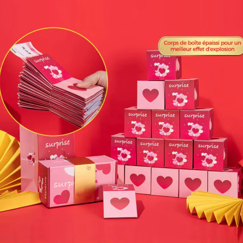 Coffret cadeau surprise pour la Saint-Valentin