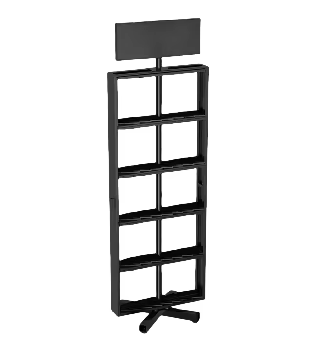 Présentoir en pierre double face portable