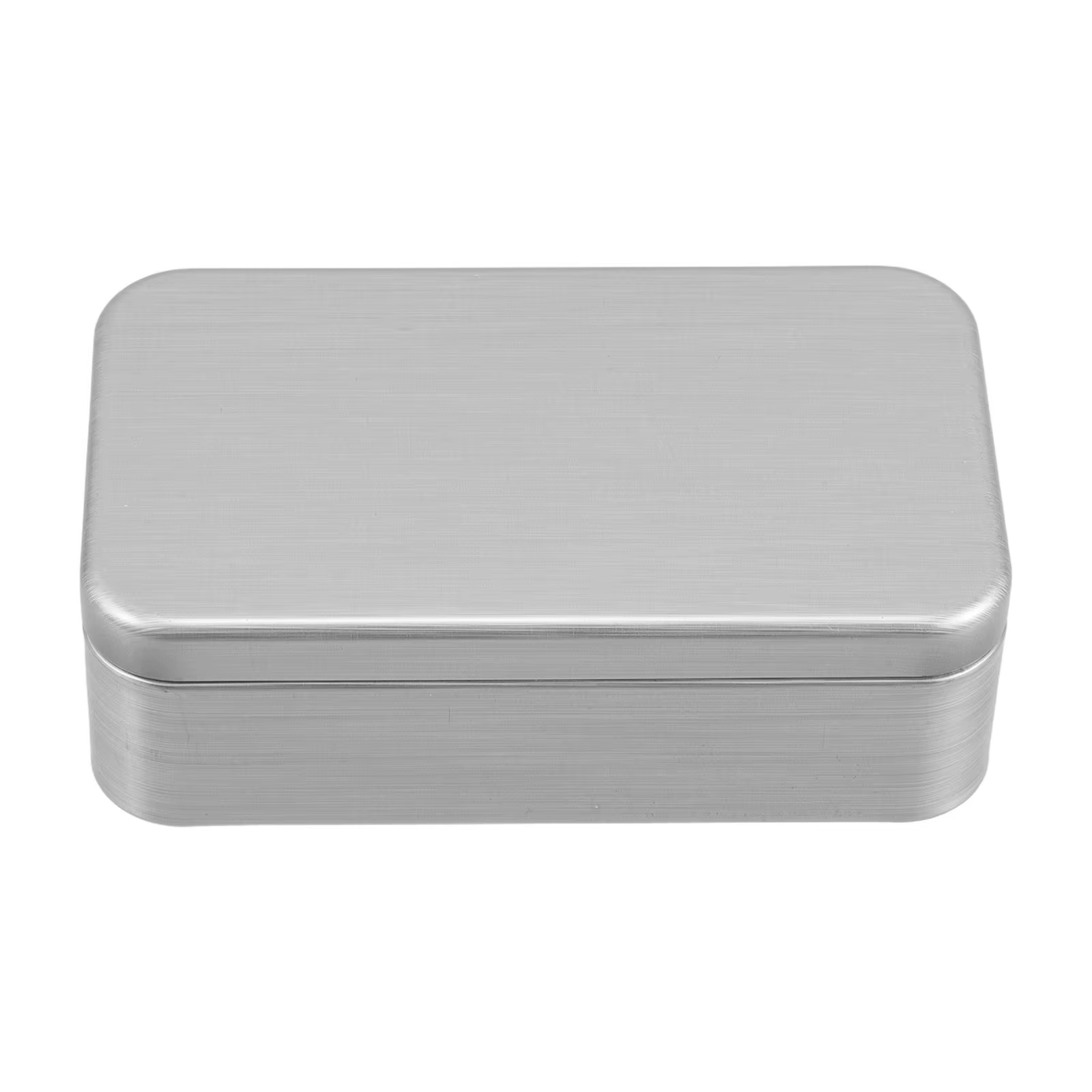 Boîte en fer blanc brossé