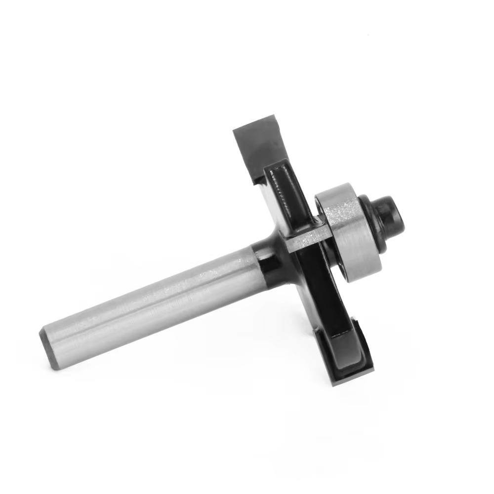 LAVIE 1/4 6mm 6.35mm tige quatre lames t-slot fente Cutter joint rainurage routeur peu hauteur fraise travail du bois